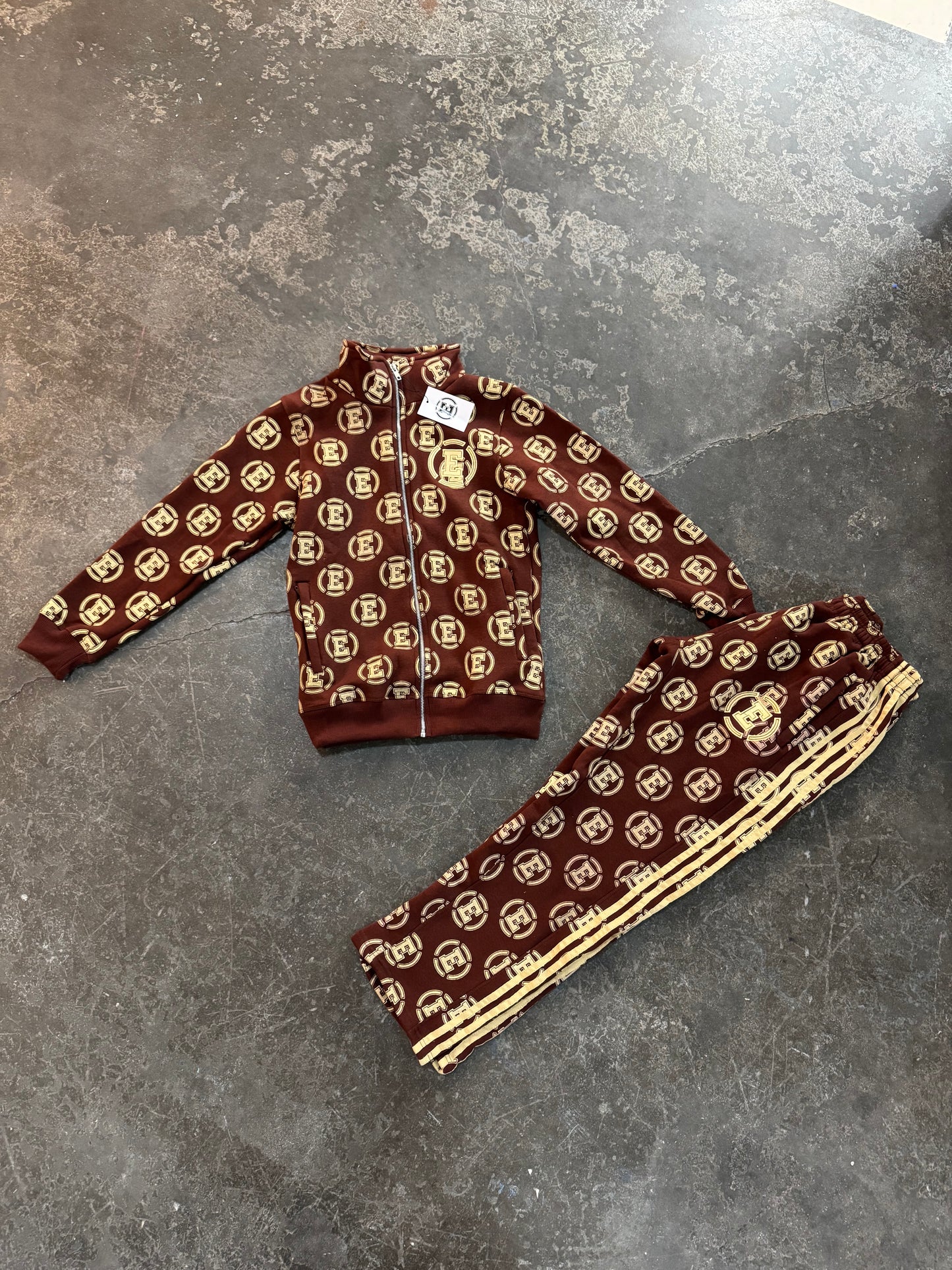 Exotic Brown Monogram Sweatpants