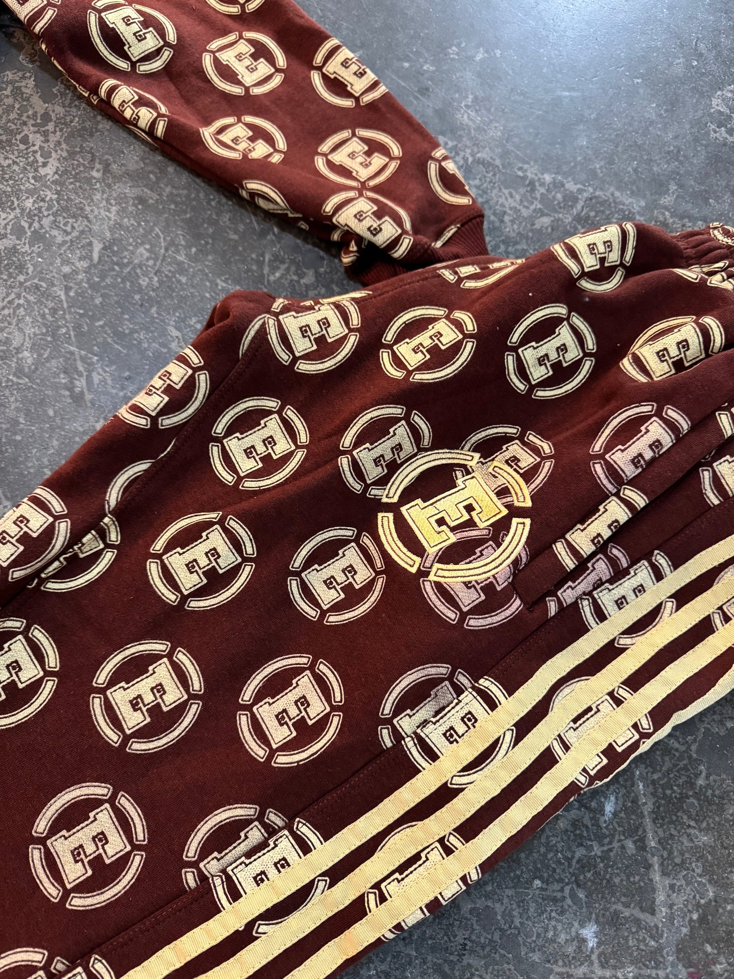 Exotic Brown Monogram Sweatpants