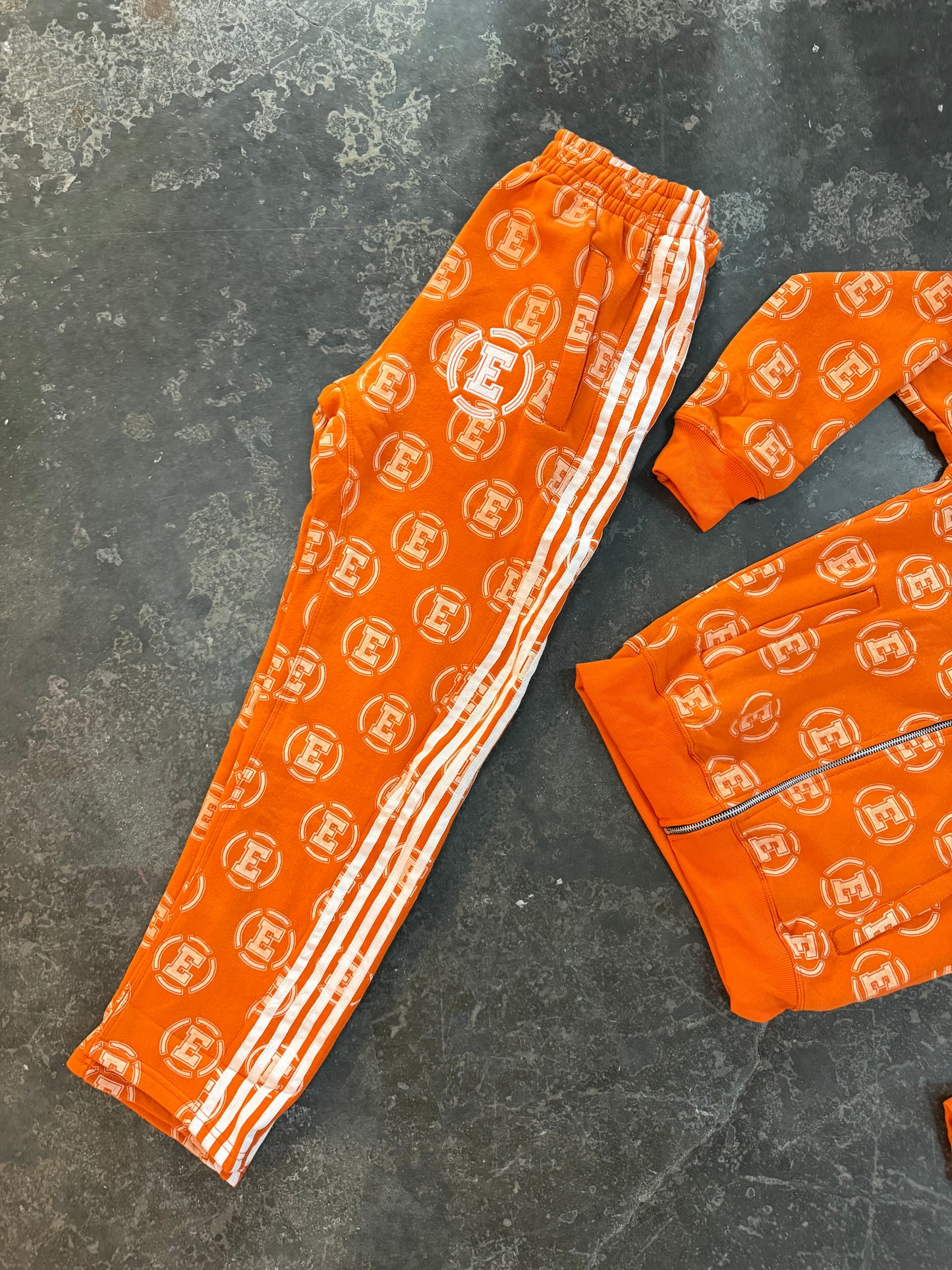 Exotic Orange Monogram Sweatpants